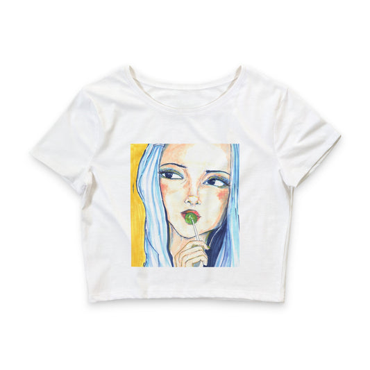 Ella Woods crop T shirt color