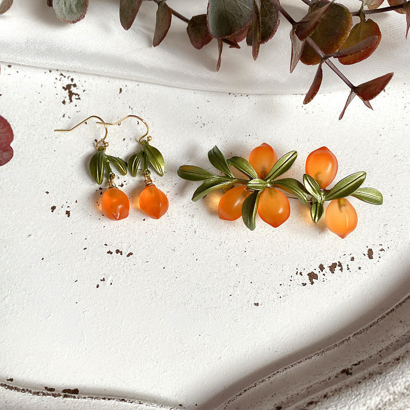 Retro Orange earrings