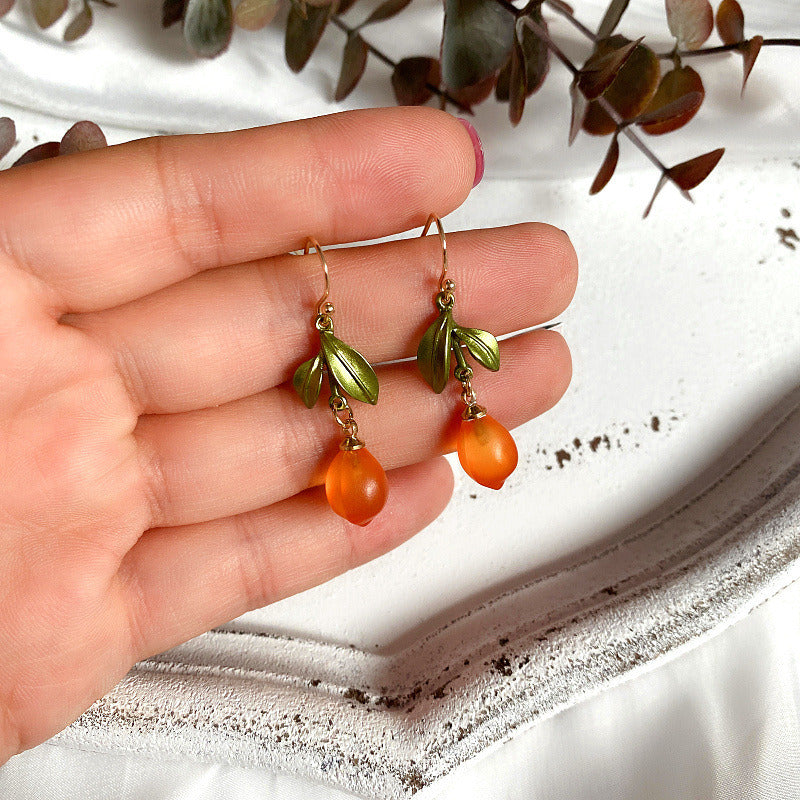 Retro Orange earrings