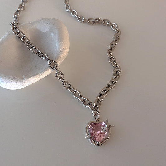 Galaxy Heart necklace/earrings